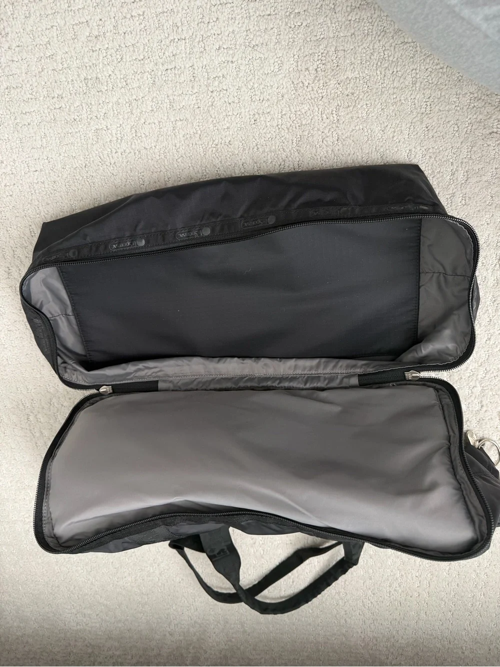 Lesportsac Black Nylon Duffel Bag